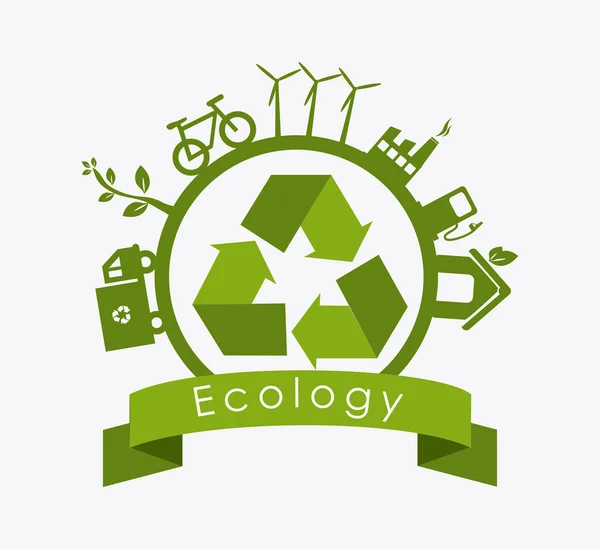 Diseño ecológico . — Vector de stock