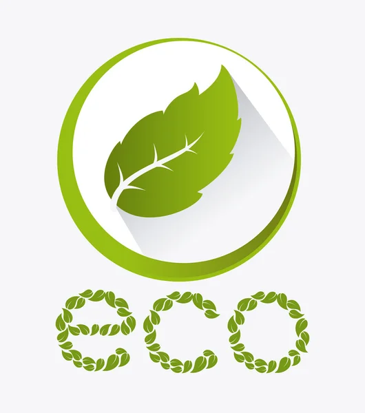 Ecologie ontwerp. — Stockvector