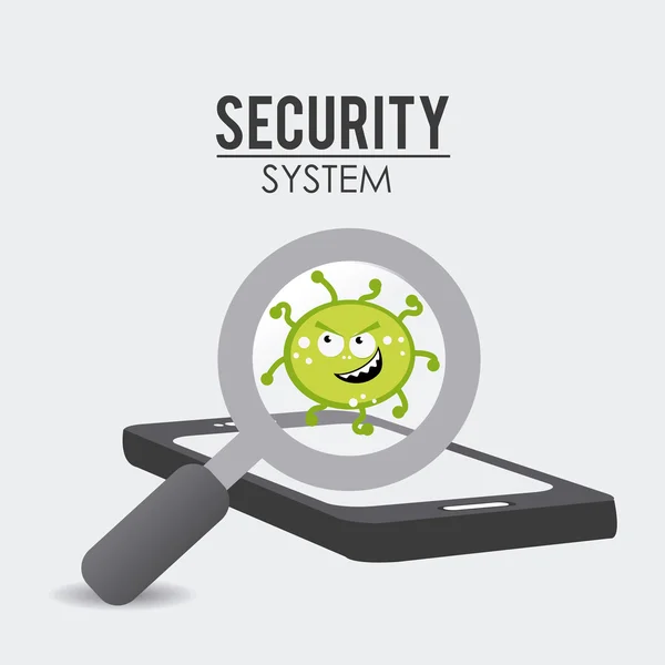 Security systeemontwerp. — Stockvector