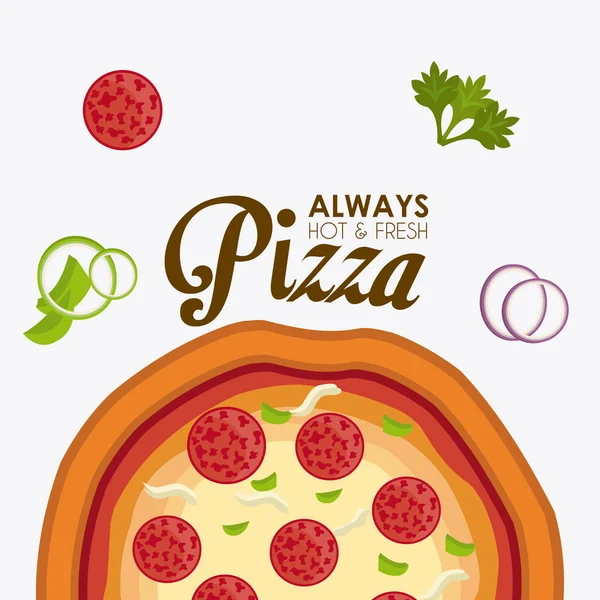 Pizza design. — Stock Vector