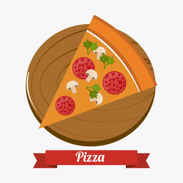 Pizza ontwerp. — Stockvector