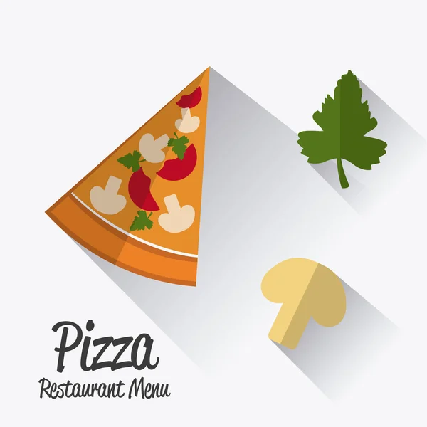 Conception de pizza . — Image vectorielle