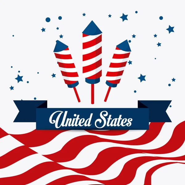 Diseño de usa . — Vector de stock