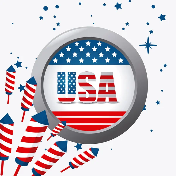 Desain usa . - Stok Vektor