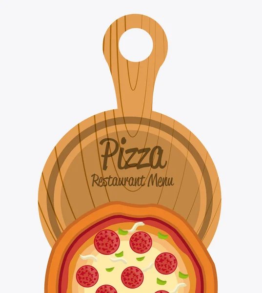 Diseño de pizza . — Vector de stock