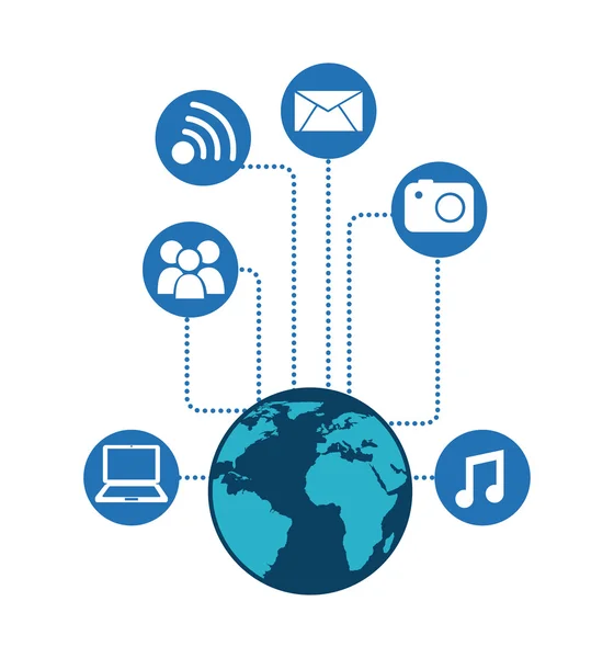 Redes sociales — Archivo Imágenes Vectoriales