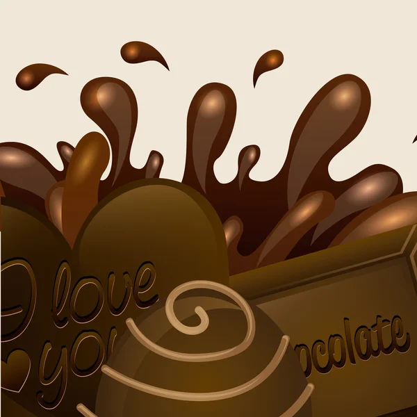 Heerlijke chocolade — Stockvector