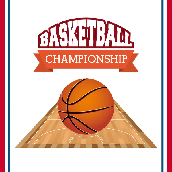 Basketbal kampioenschap — Stockvector