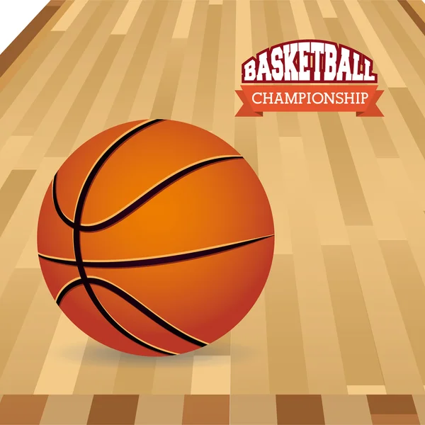 Campeonato de baloncesto — Vector de stock