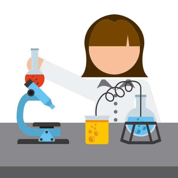 Concepto de laboratorio — Vector de stock