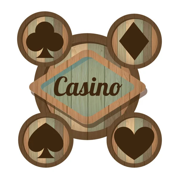 Ícone de casino — Vetor de Stock