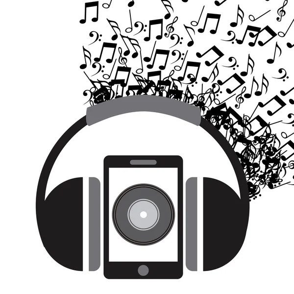 Συσκευή αναπαραγωγής μουσικής — Διανυσματικό Αρχείο