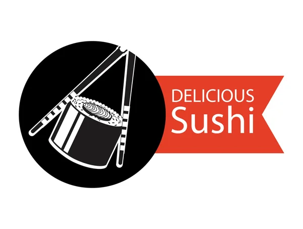 Utsökt sushi — Stock vektor