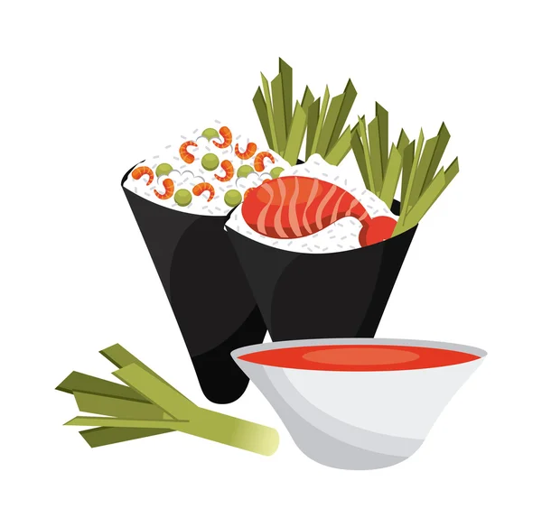 Délicieux sushi — Image vectorielle