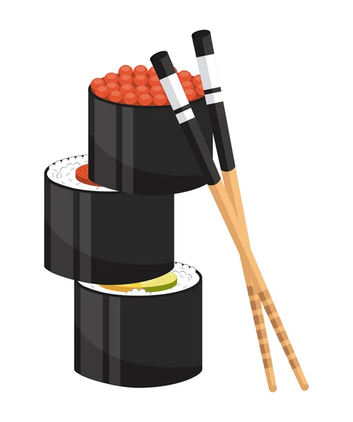 Delicioso sushi — Vector de stock