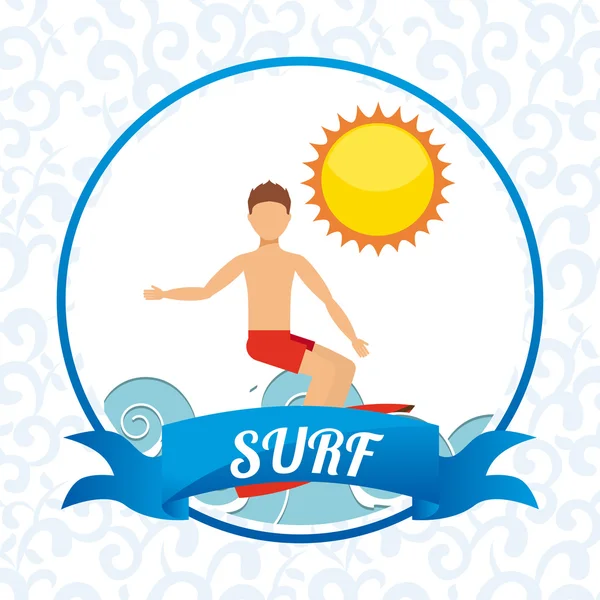 Surf sport — Stock Vector