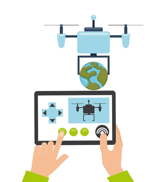 Drone technológia — Stock Vector