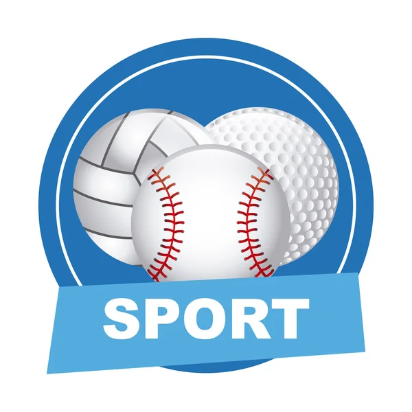 Emblema desportivo — Vetor de Stock