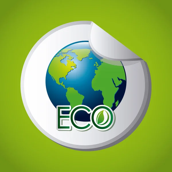 Eco amistoso — Vector de stock