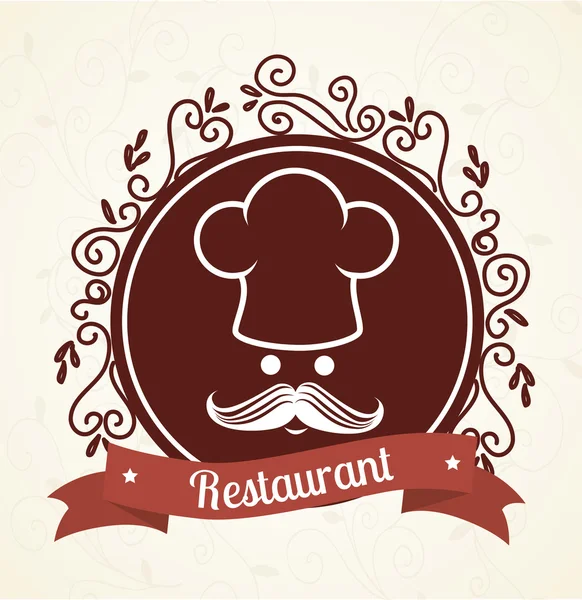 Diseño del restaurante . — Vector de stock