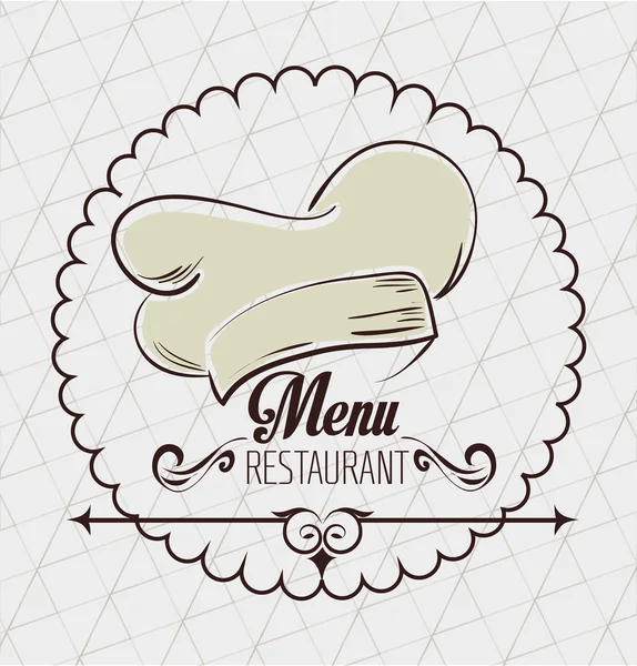 Diseño del restaurante . — Vector de stock