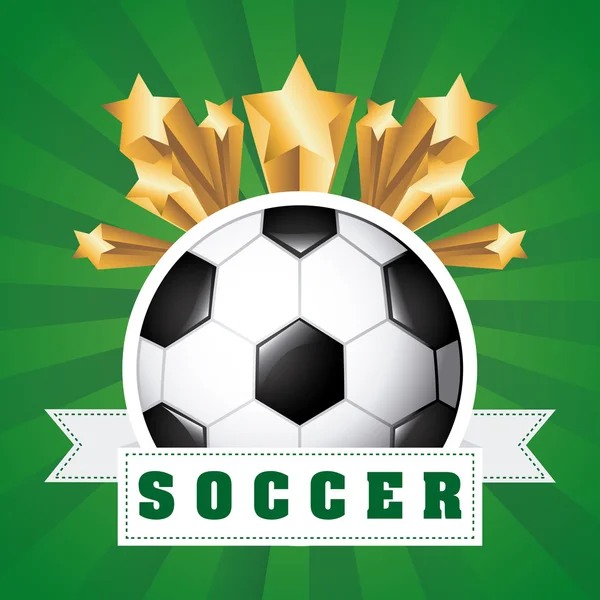 Fútbol de fútbol — Vector de stock