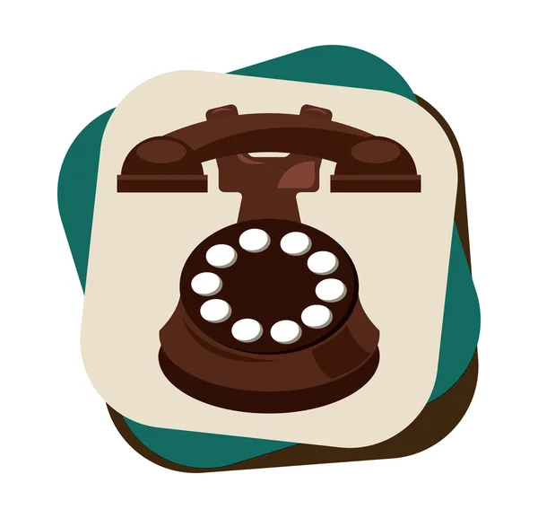 Retro telephone — Stock Vector