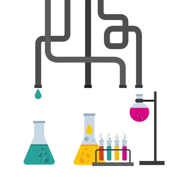 Laboratorio scientifico — Vettoriale Stock