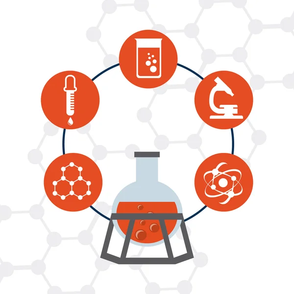 Laboratorio scientifico — Vettoriale Stock