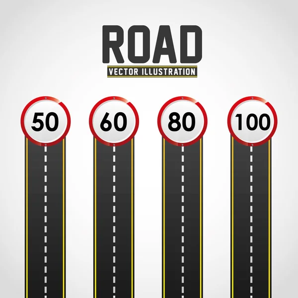 Road infographics — Stock vektor