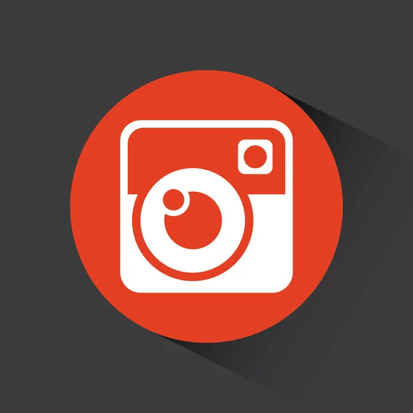 Photographic icon — Stock Vector