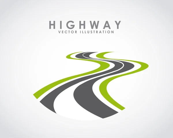 Road highway — Stock Vector