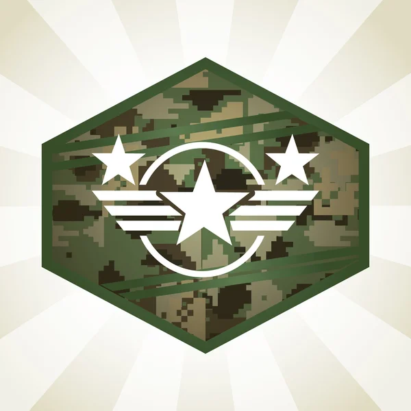 Militaire embleem — Stockvector