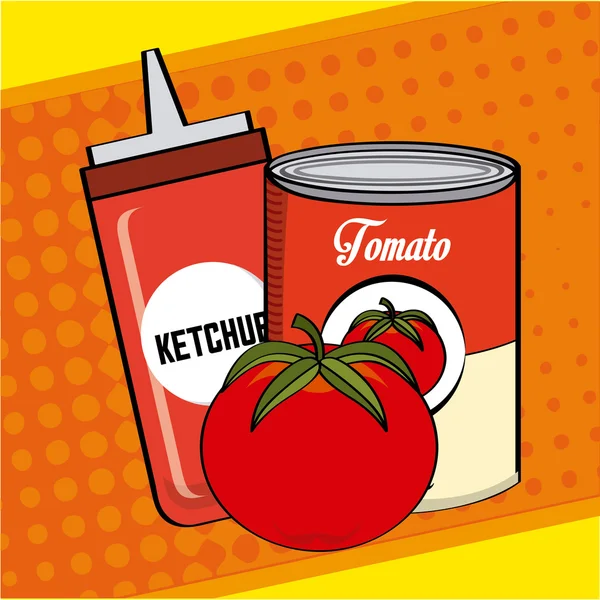 Tomato product — Stock Vector