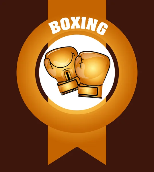 Boxeo deporte — Vector de stock