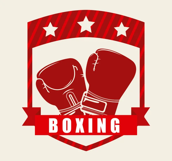 Boxe sport — Vettoriale Stock