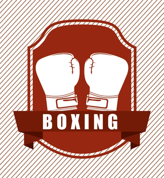 Boxeo deporte — Vector de stock