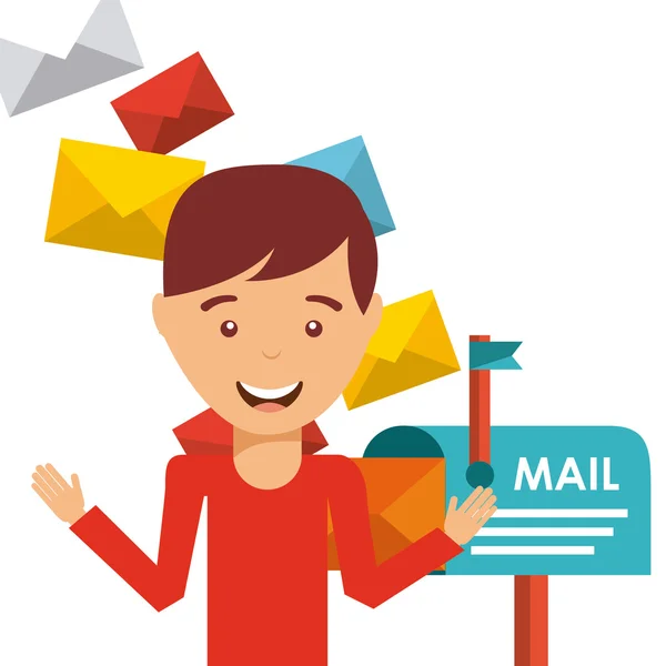 Концепция почты — стоковый вектор