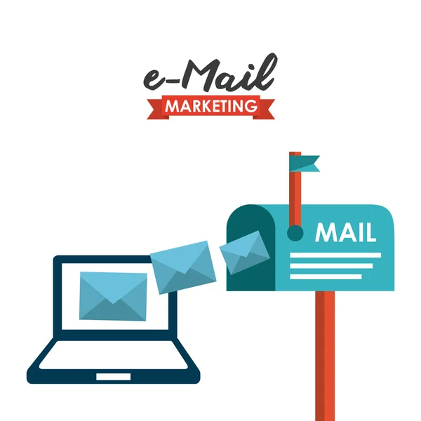 Mail koncepció — Stock Vector