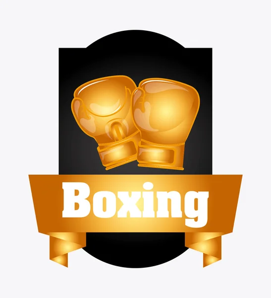 Boxeo deporte — Vector de stock