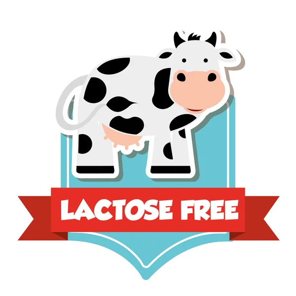 Sem lactose — Vetor de Stock