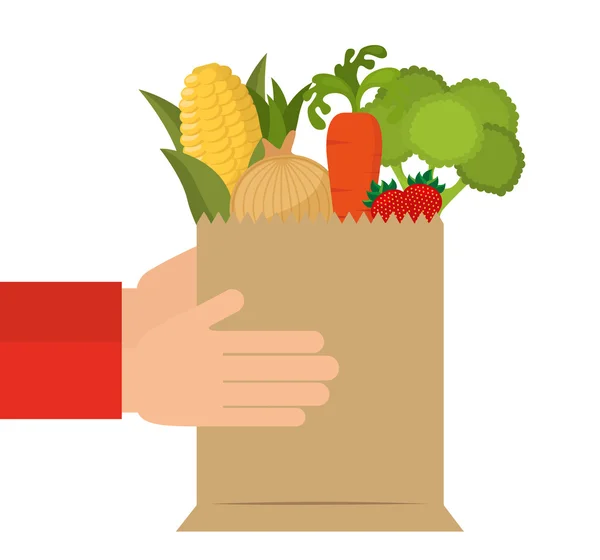 Entrega de alimentos — Vector de stock