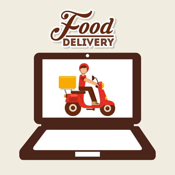 Food delivery — Stock Vector