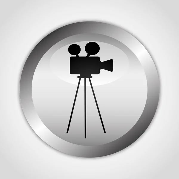 Icono de videocam — Vector de stock