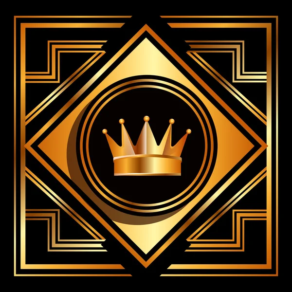 Golden crown — Stock Vector