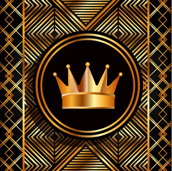 黄金の王冠 — ストックベクタ