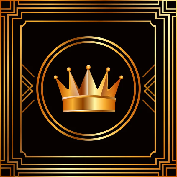黄金の王冠 — ストックベクタ