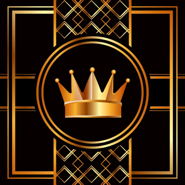 Golden crown — Stock Vector