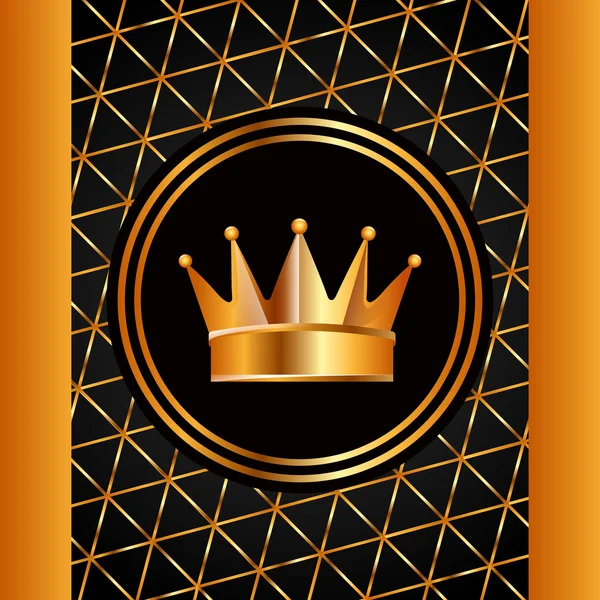 Golden crown — Stock Vector