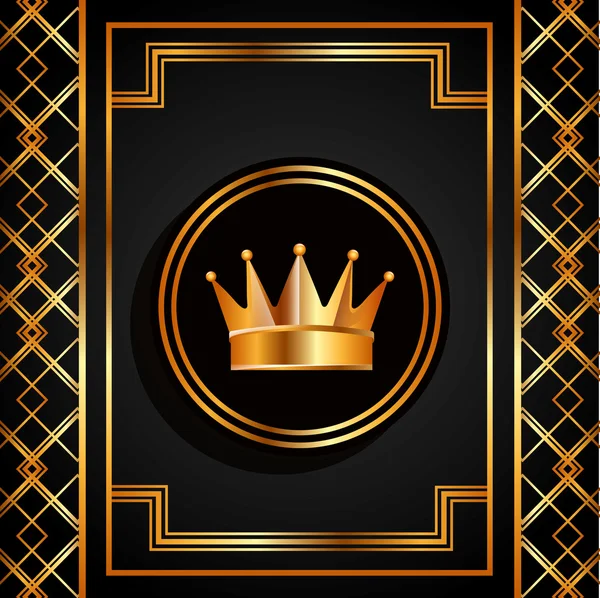 Golden crown — Stock Vector